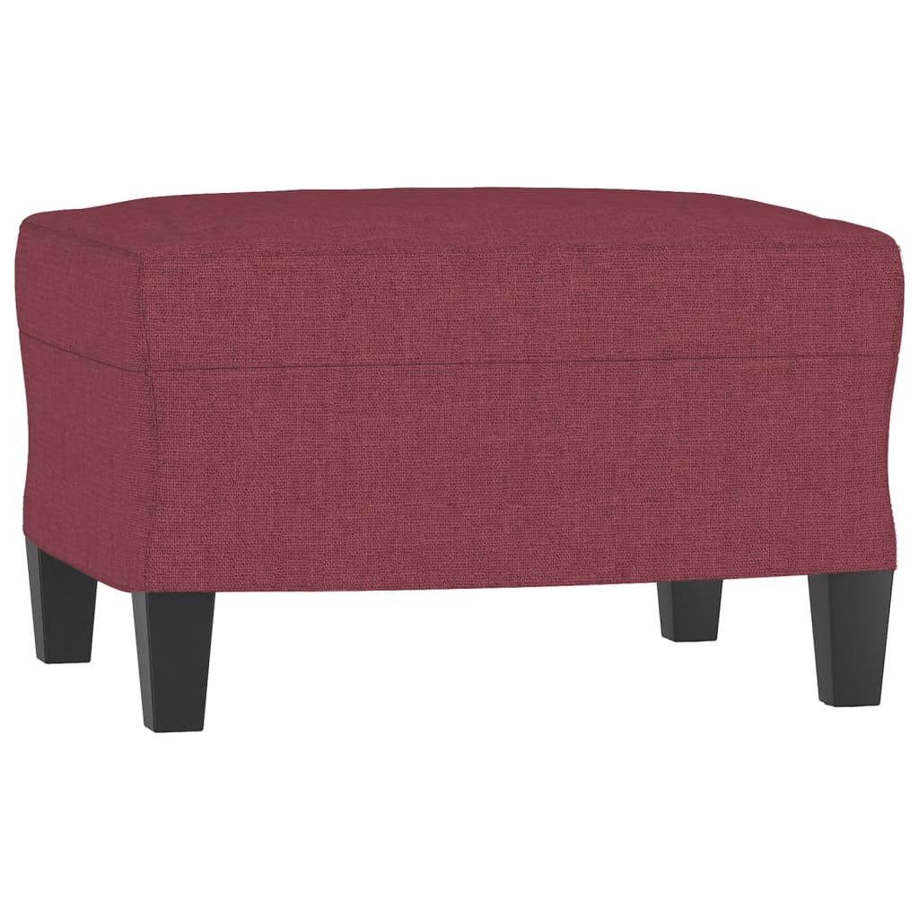 Ensemble de canapés 3 pcs rouge bordeaux tissu - XIOS