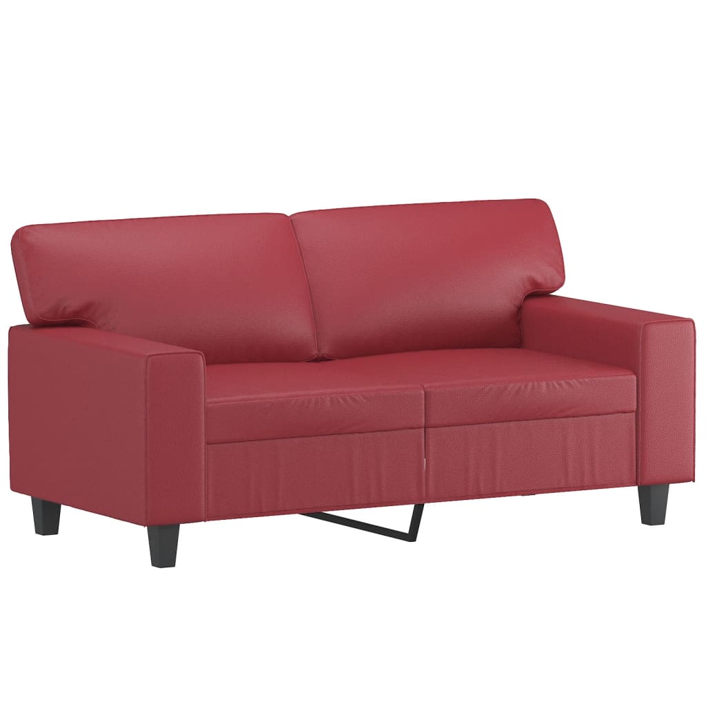 Ensemble de canapés 2 pcs rouge bordeaux similicuir - XIOS