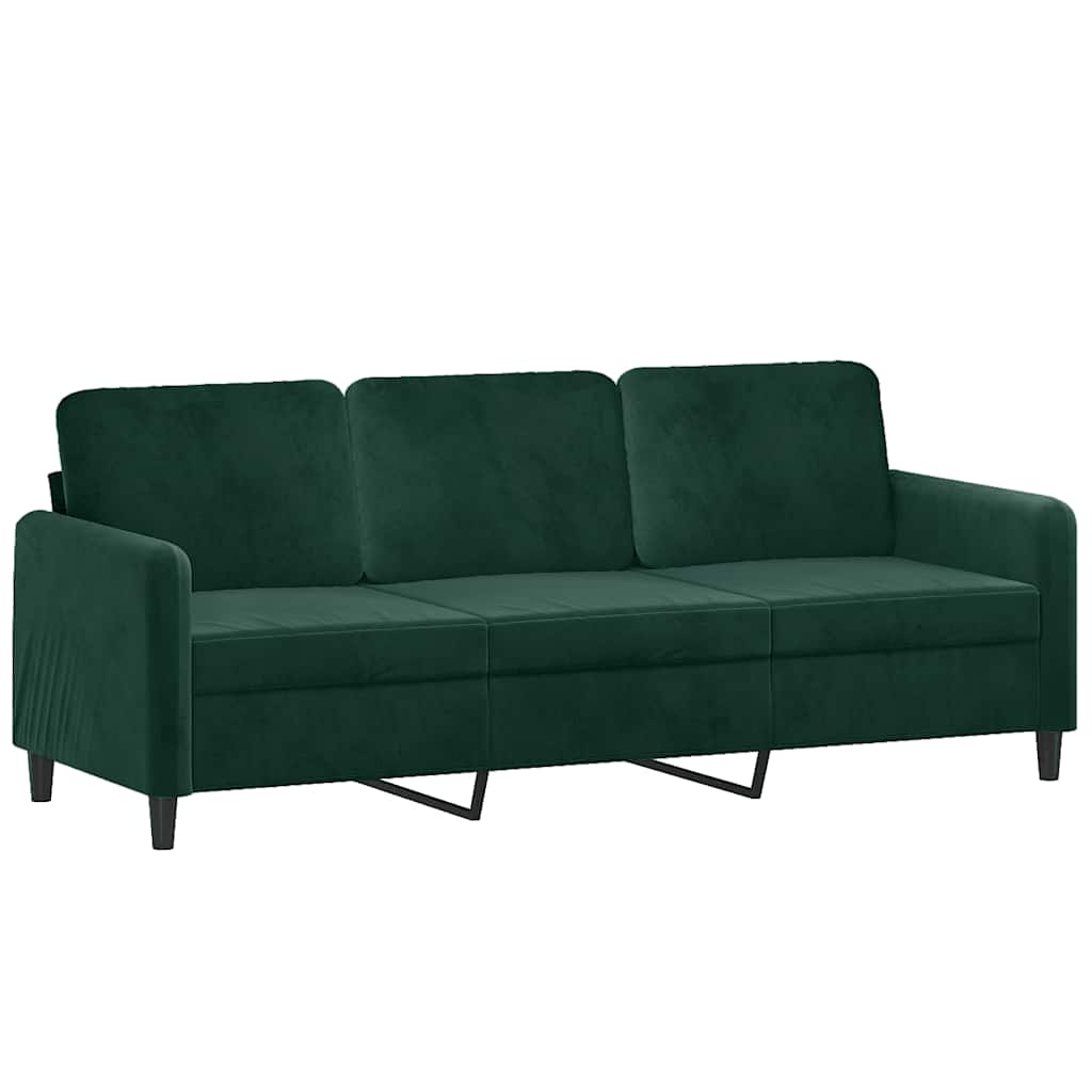 Ensemble de canapés 3 pcs vert foncé velours - XIOS