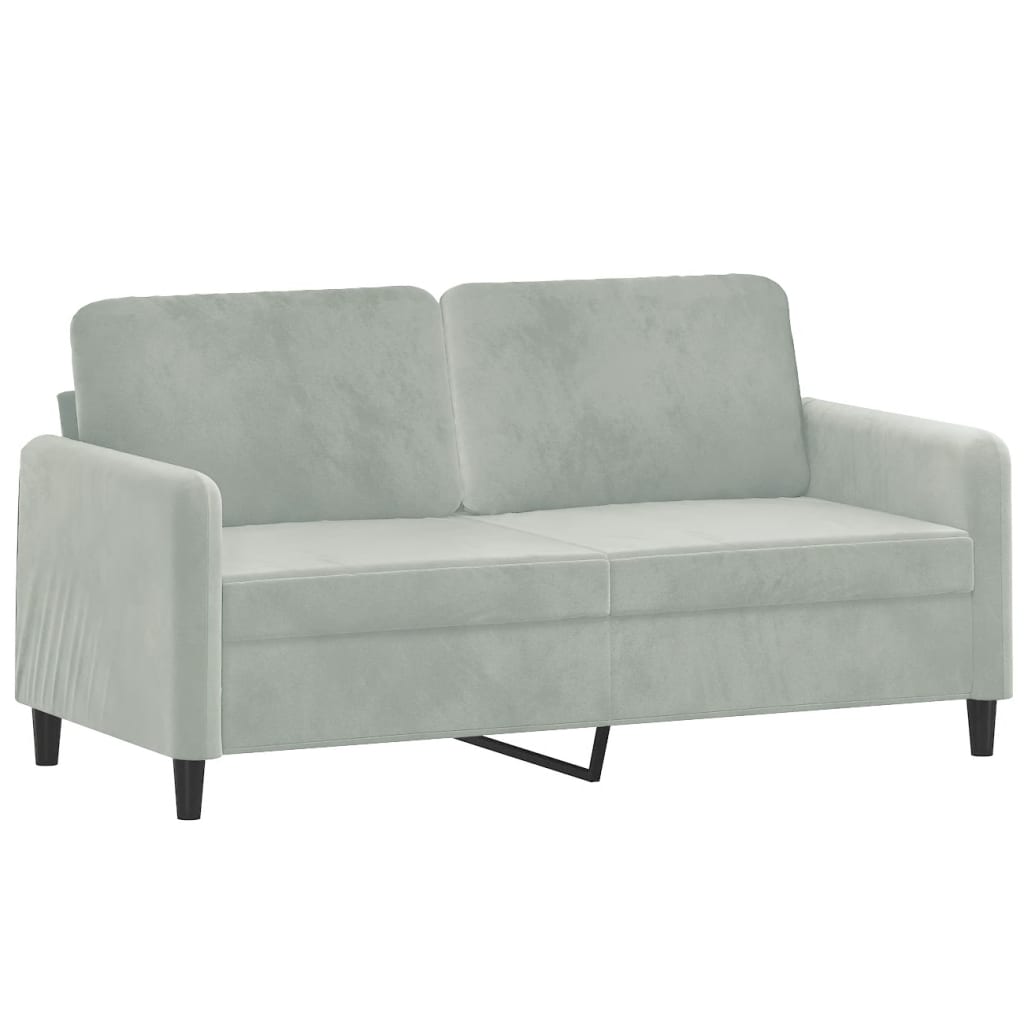 Ensemble de canapés 2 pcs gris clair velours - XIOS