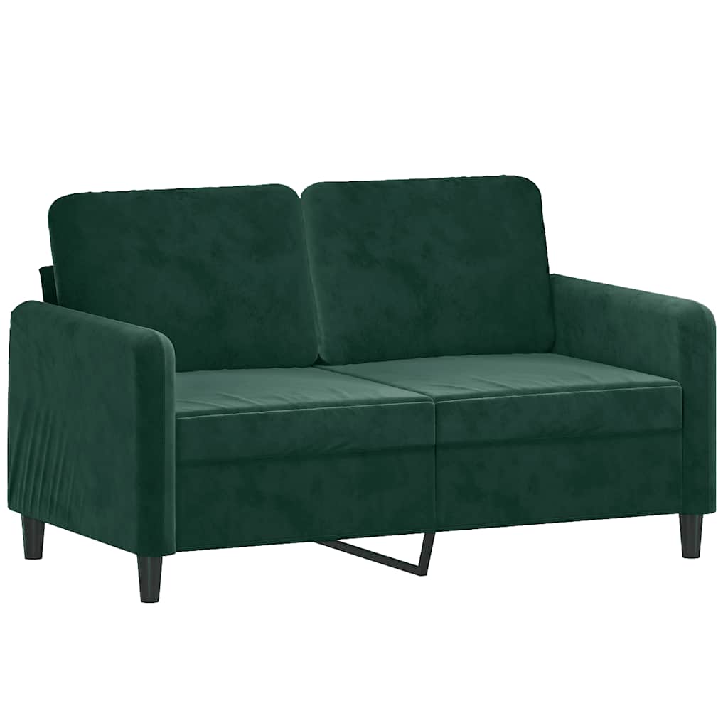Ensemble de canapés 2 pcs vert foncé velours - XIOS