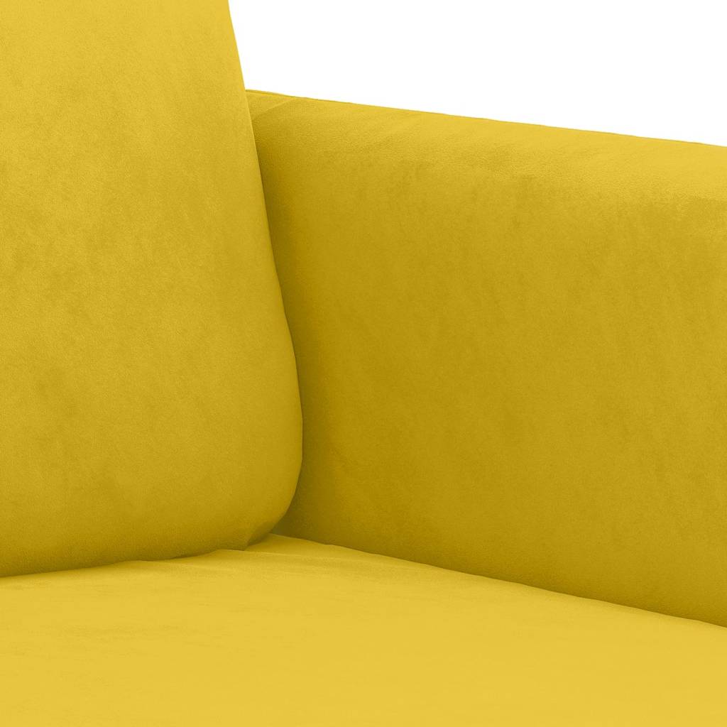 Ensemble de canapés 2 pcs jaune velours - XIOS
