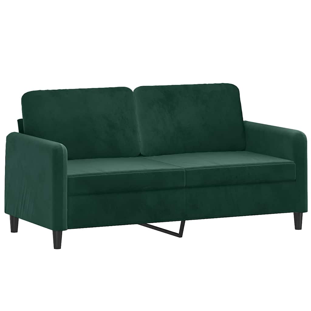 Ensemble de canapés 3 pcs vert foncé velours - XIOS