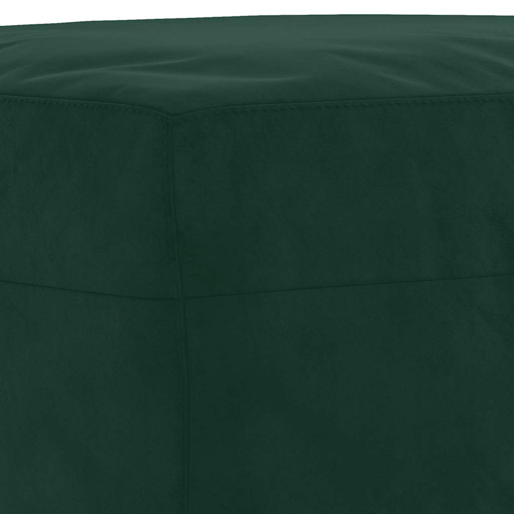 Ensemble de canapés 3 pcs vert foncé velours - XIOS
