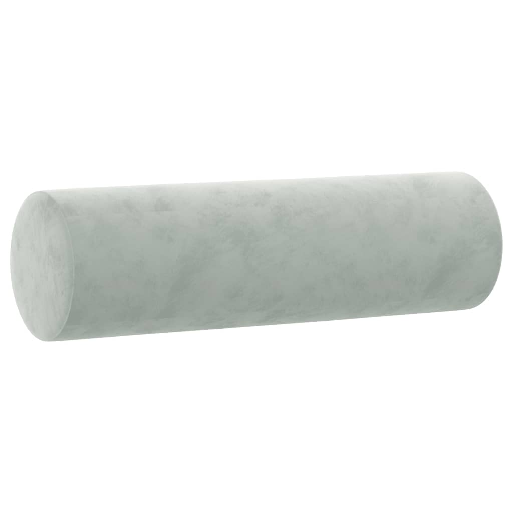 Ensemble de canapés 2 pcs avec coussins gris clair velours - XIOS