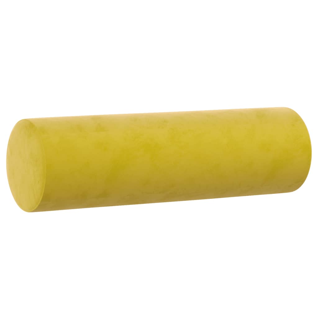 Ensemble de canapés 2 pcs avec coussins jaune velours - XIOS