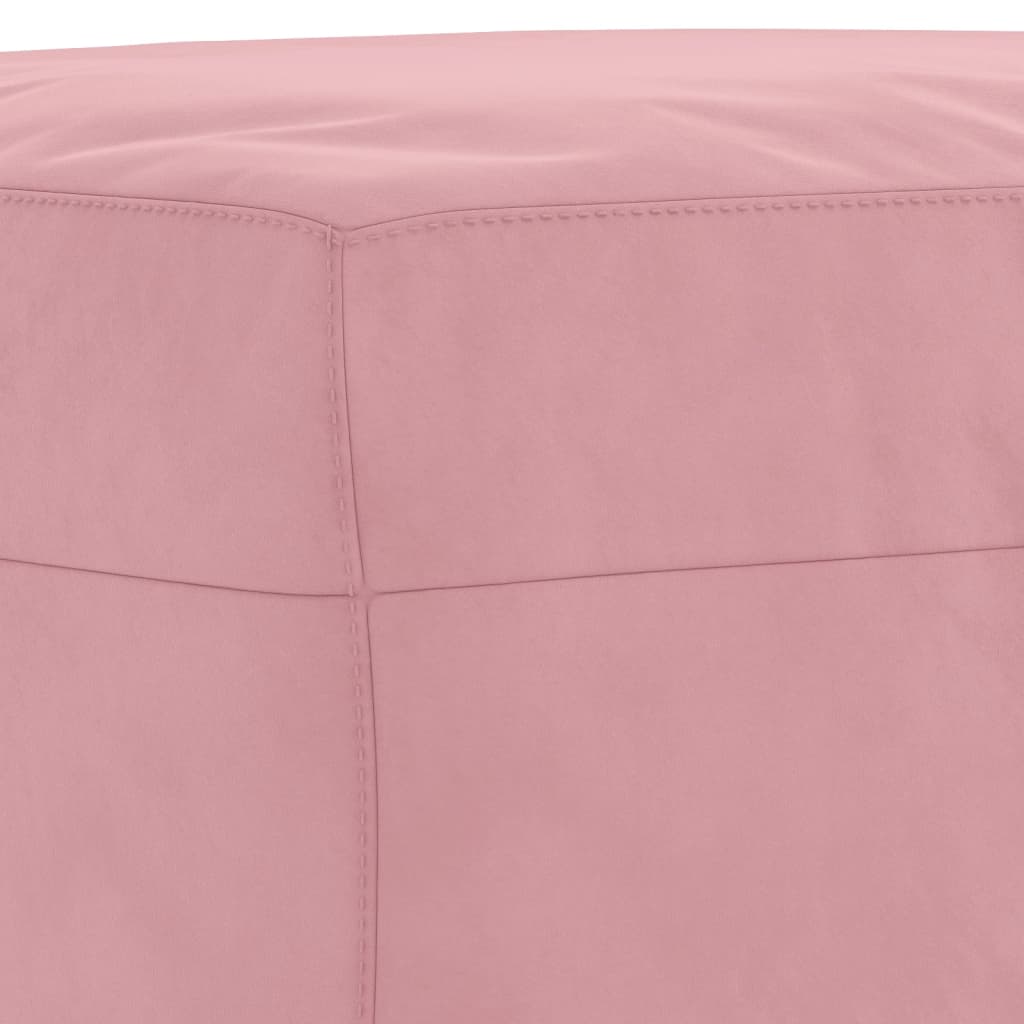 Ensemble de canapés 3 pcs avec coussins rose velours