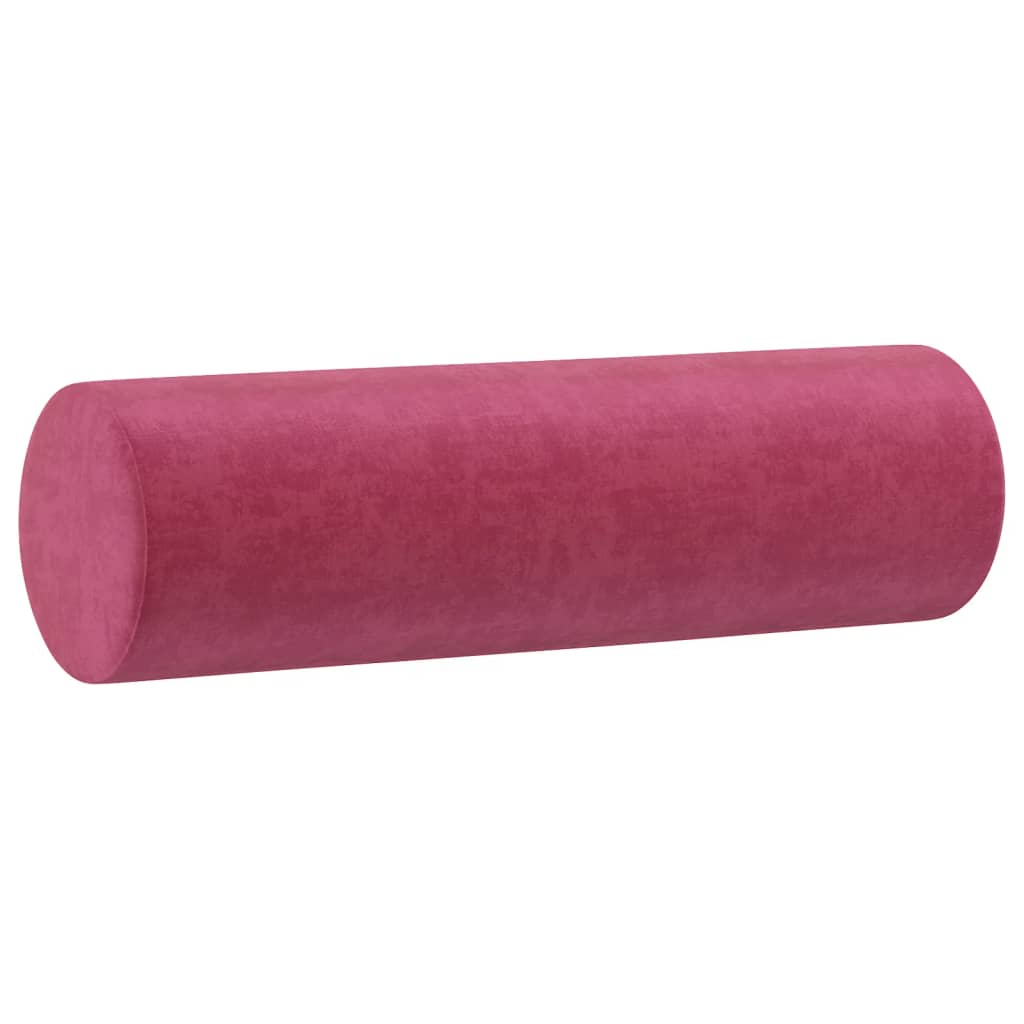 Ensemble de canapés 3 pcs avec coussins rouge bordeaux velours - XIOS