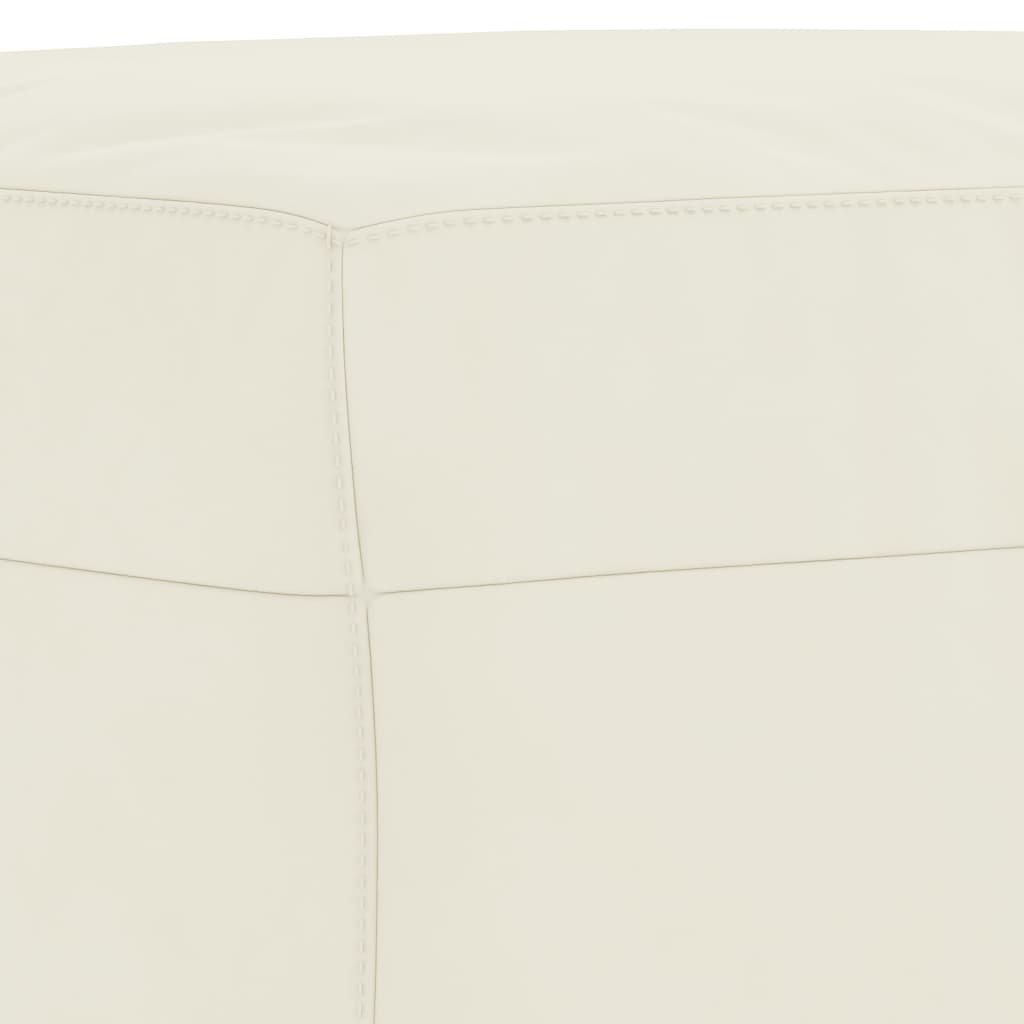 Ensemble de canapés 3 pcs avec coussins crème velours - XIOS