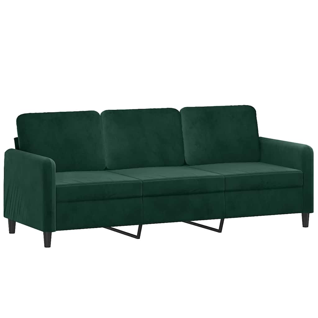 Ensemble de canapés 2 pcs vert foncé velours - XIOS