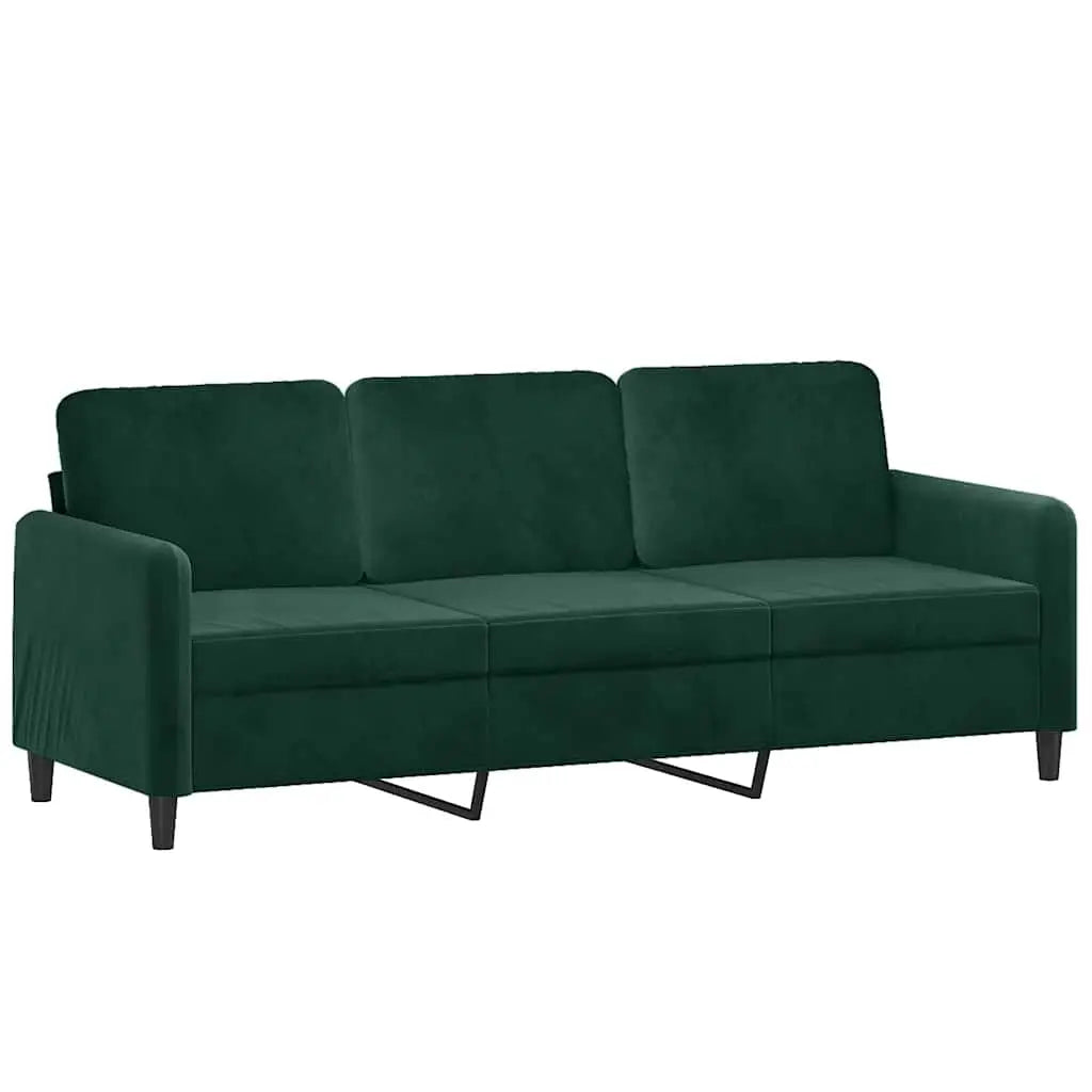 Ensemble de canapés 2 pcs vert foncé velours - XIOS