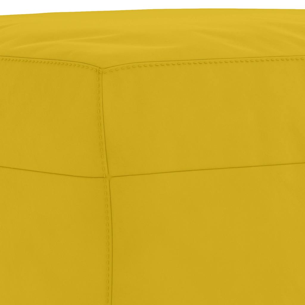 Ensemble de canapés 3 pcs jaune velours