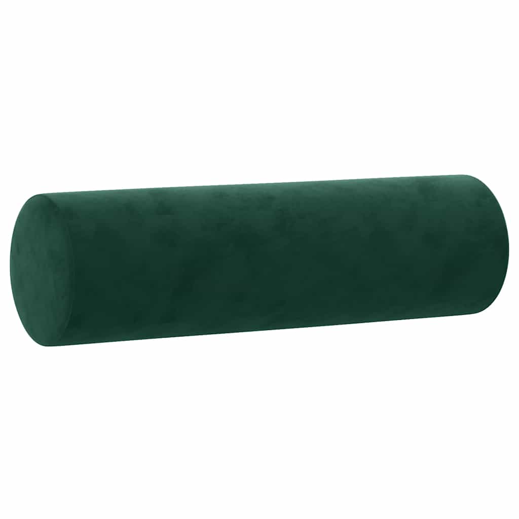 Ensemble de canapés 2 pcs avec coussins vert foncé velours - XIOS