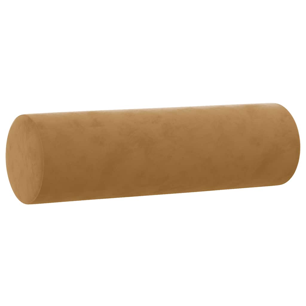 Ensemble de canapés 2 pcs avec coussins marron velours - XIOS
