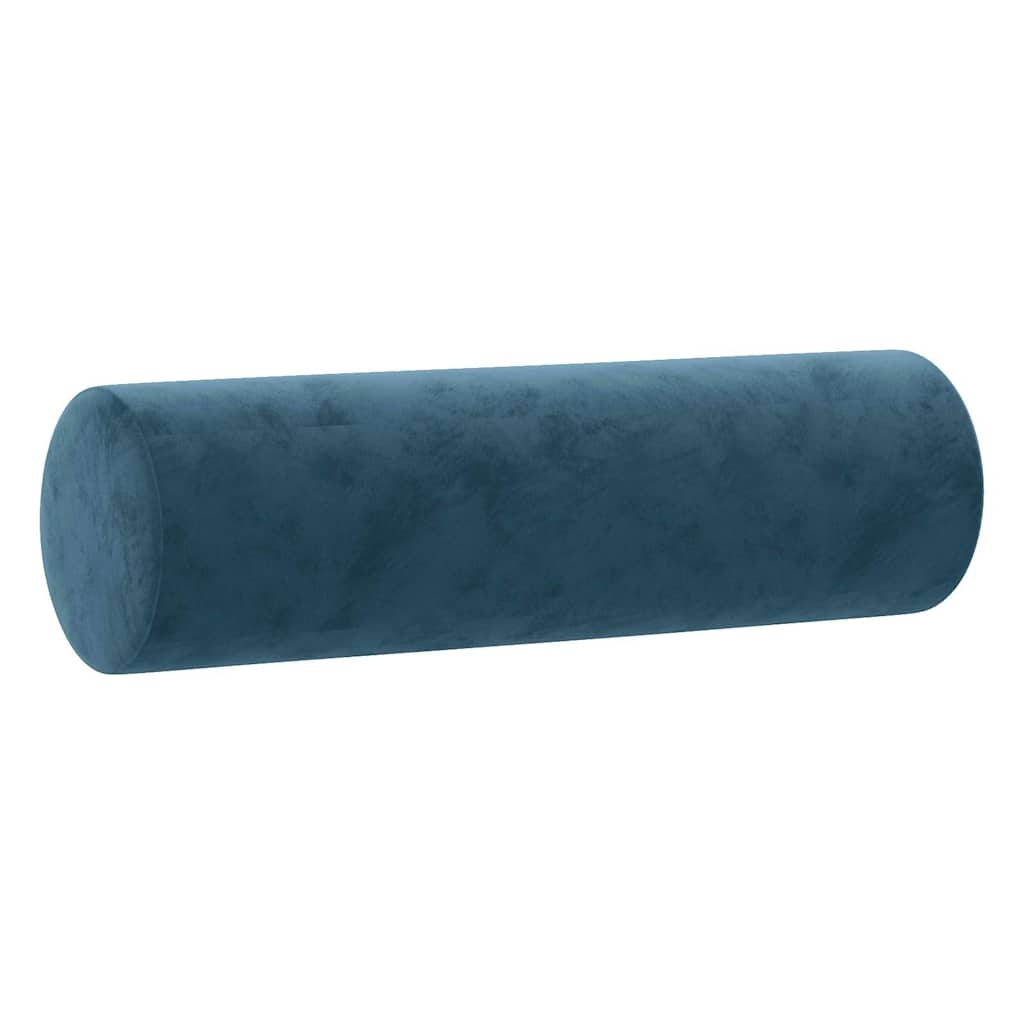 Ensemble de canapés 3 pcs avec coussins bleu velours