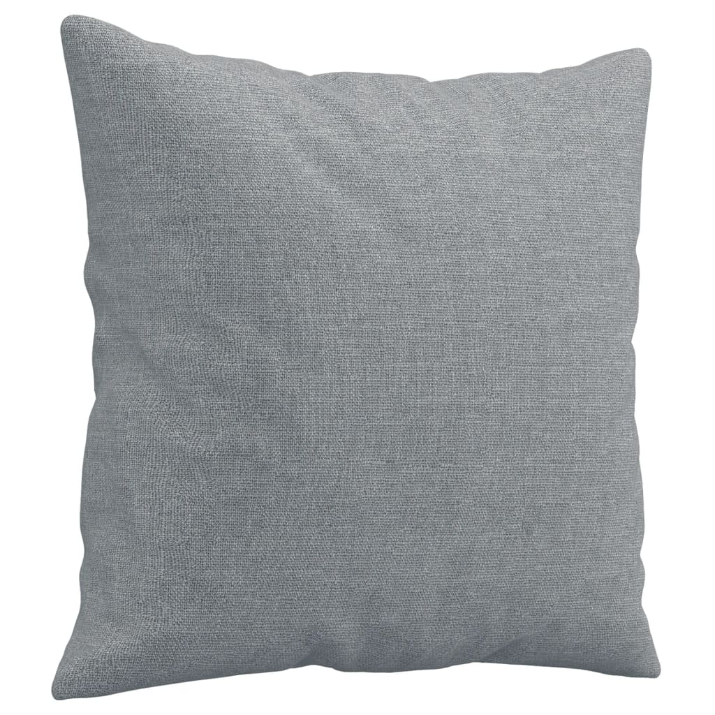 Ensemble de canapés 4 pcs coussins gris clair tissu
