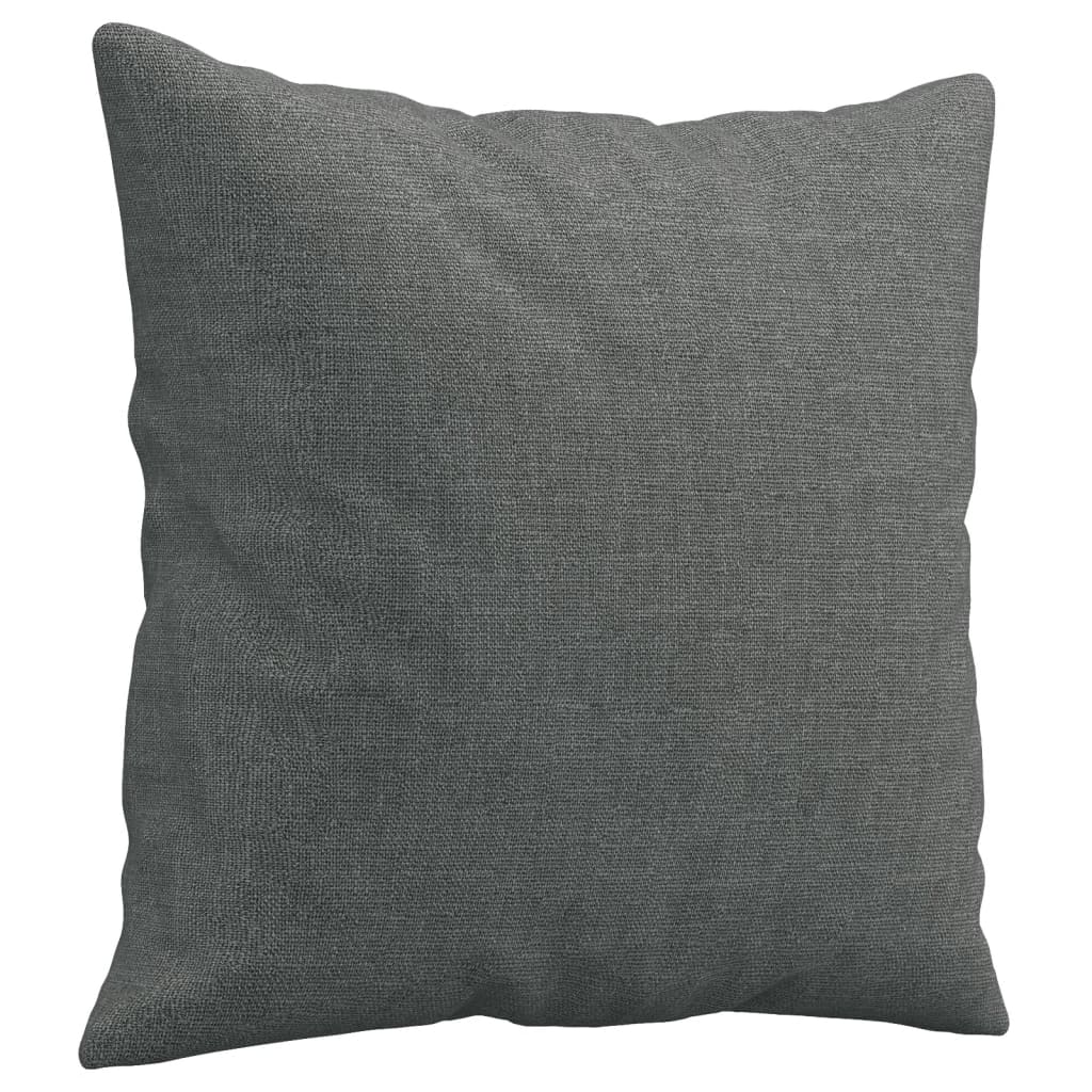 Ensemble de canapés 4 pcs coussins gris foncé tissu
