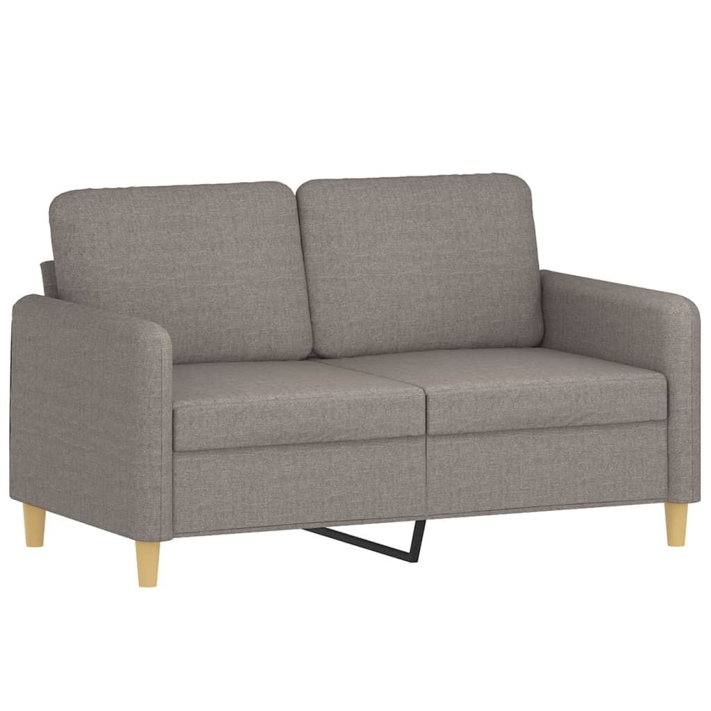 Ensemble de canapés 4 pcs avec coussins taupe tissu