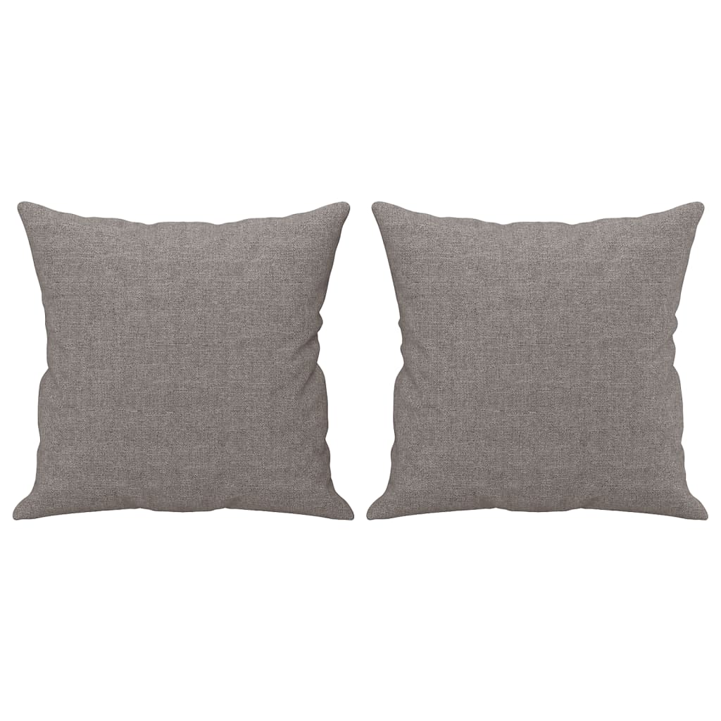 Ensemble de canapés 4 pcs avec coussins taupe tissu