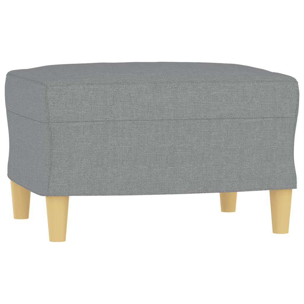 Ensemble de canapés 3 pcs avec coussins Gris clair Tissu - XIOS