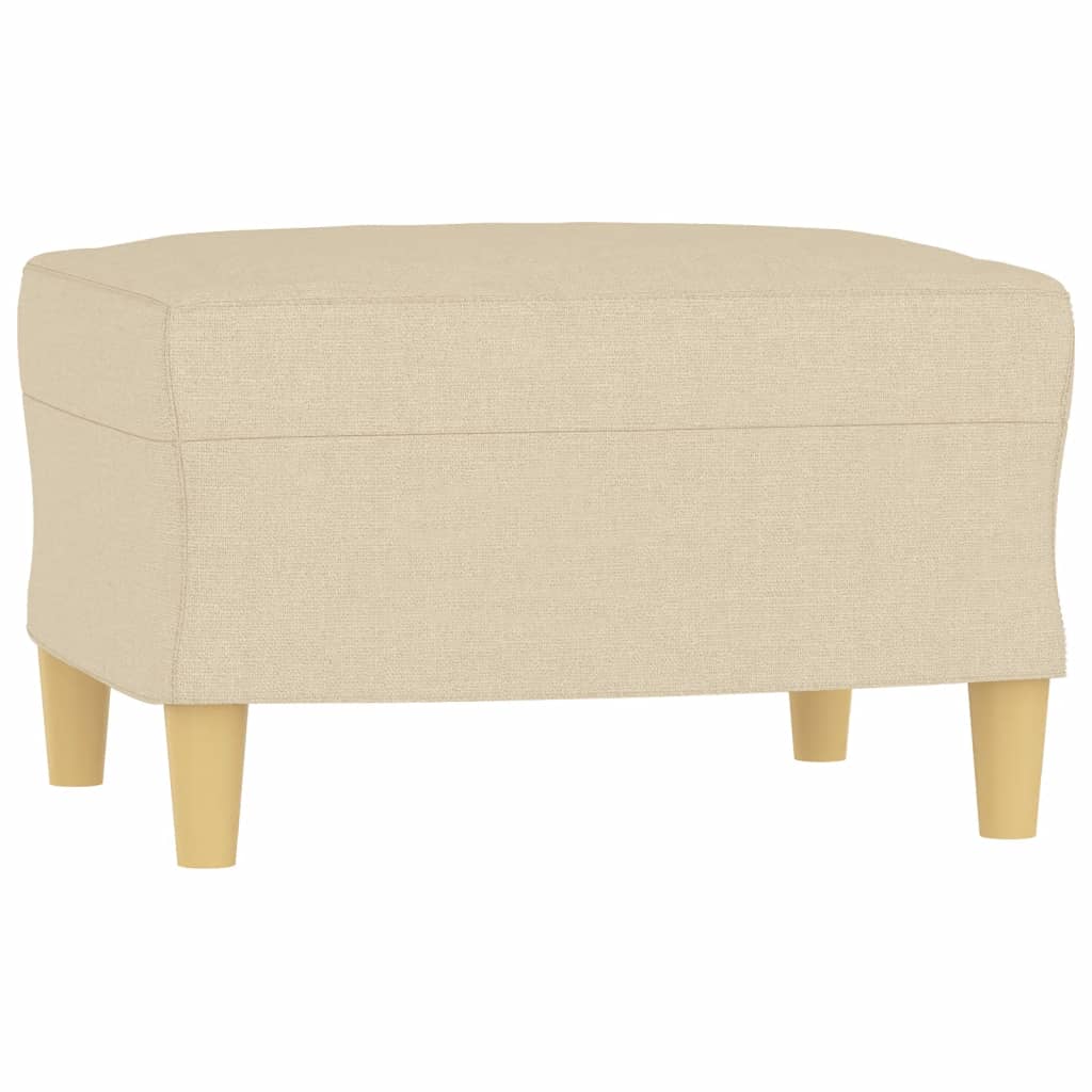 Ensemble de canapés 3 pcs avec coussins Crème Tissu - XIOS