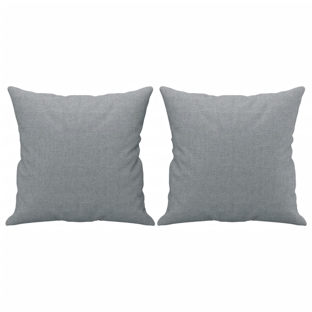 Ensemble de canapés 2 pcs coussins gris clair tissu - XIOS