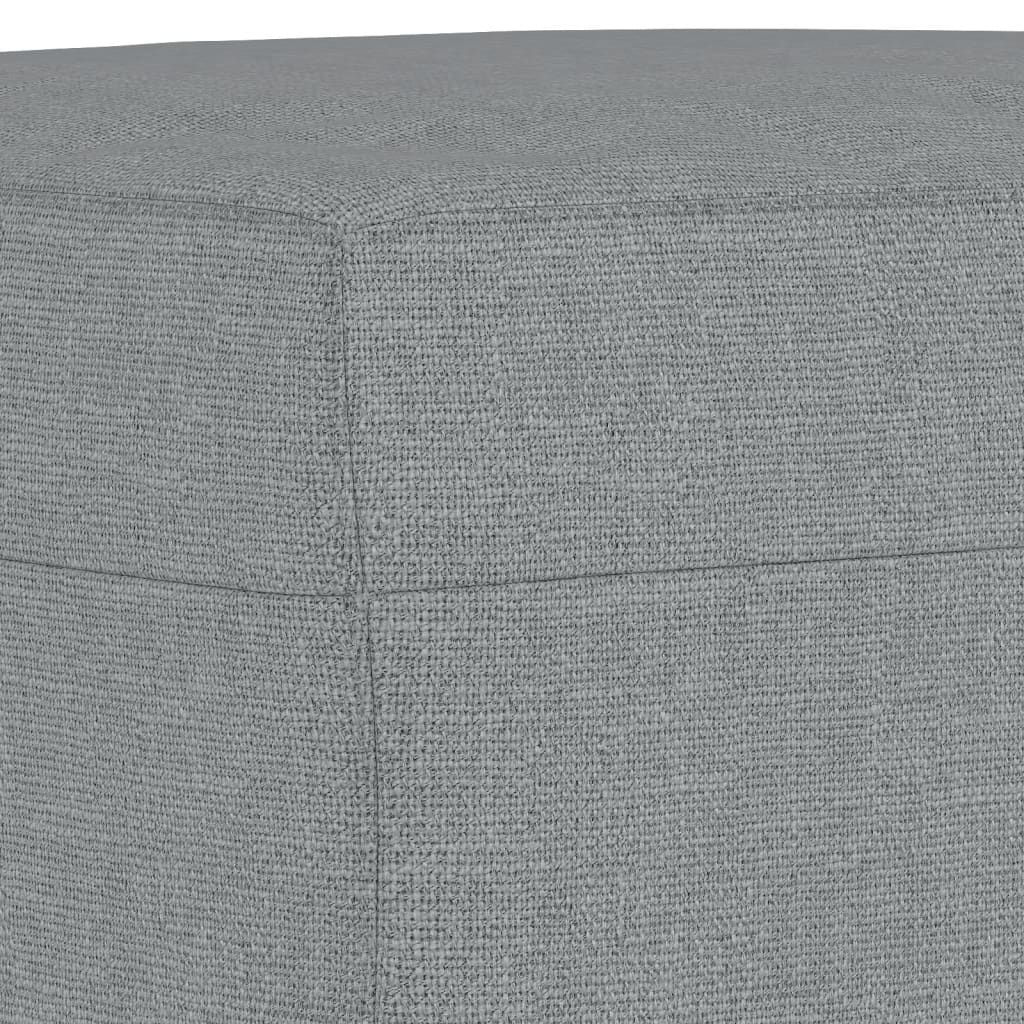 Ensemble de canapés 3 pcs coussins gris clair tissu - XIOS