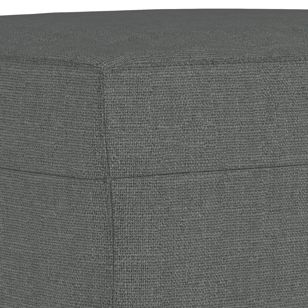 Ensemble de canapés 3 pcs coussins gris foncé tissu - XIOS