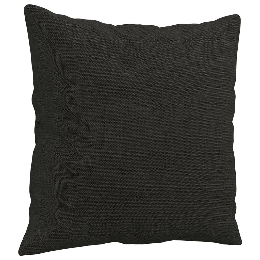 Ensemble de canapés 3 pcs avec coussins noir tissu - XIOS