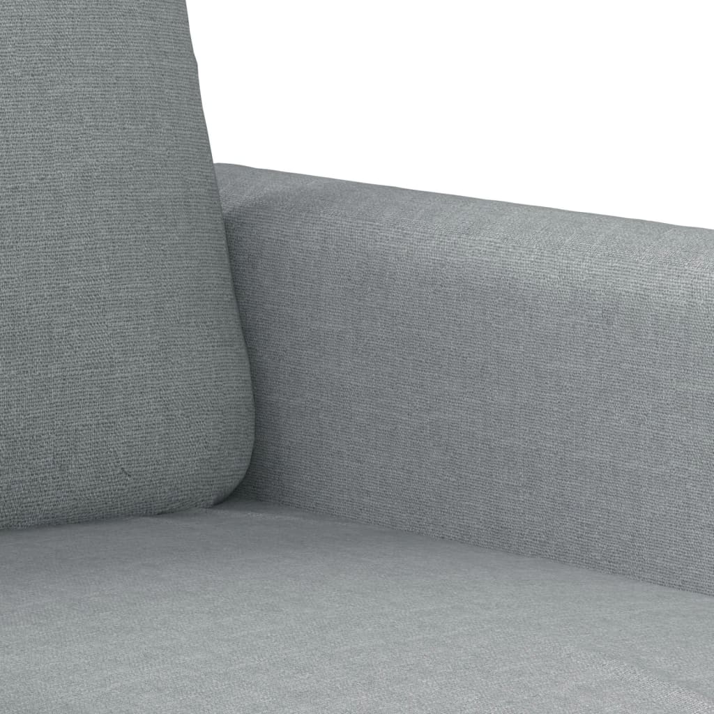 Ensemble de canapés 2 pcs avec coussins Gris clair Tissu - XIOS