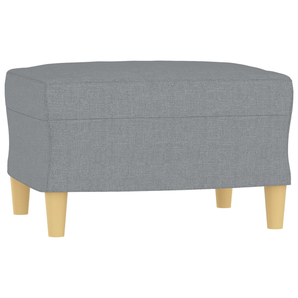 Ensemble de canapés 3 pcs avec coussins Gris clair Tissu - XIOS