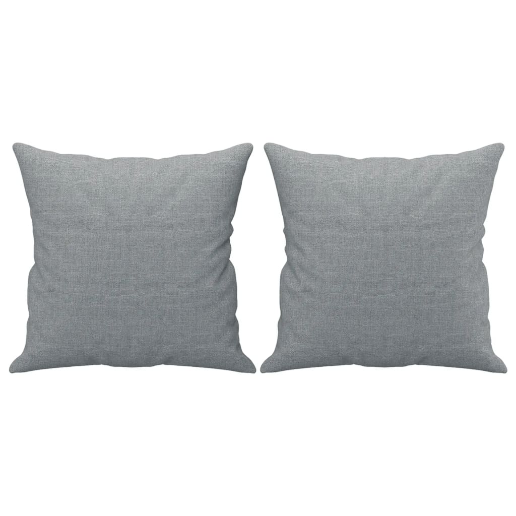 Ensemble de canapés 2 pcs coussins gris clair tissu - XIOS