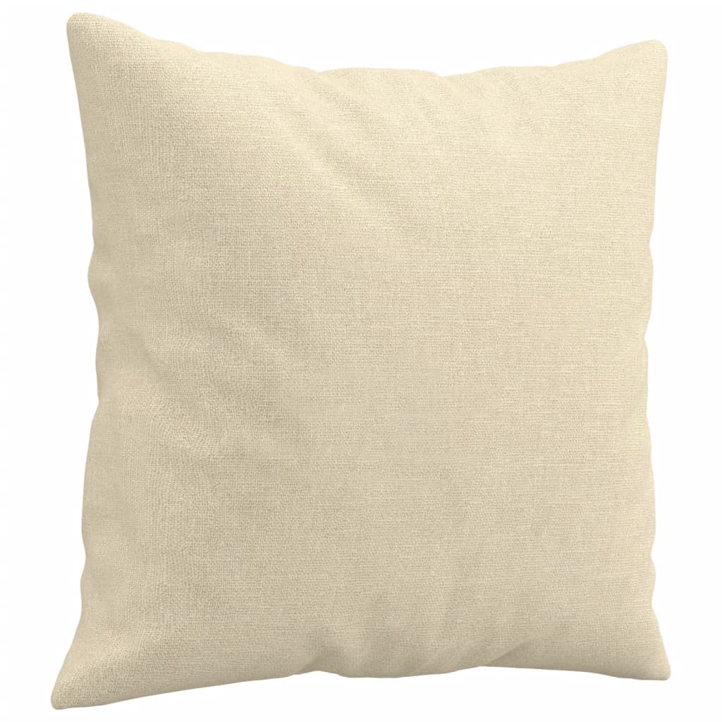 Ensemble de canapés 2 pcs avec coussins crème tissu - XIOS