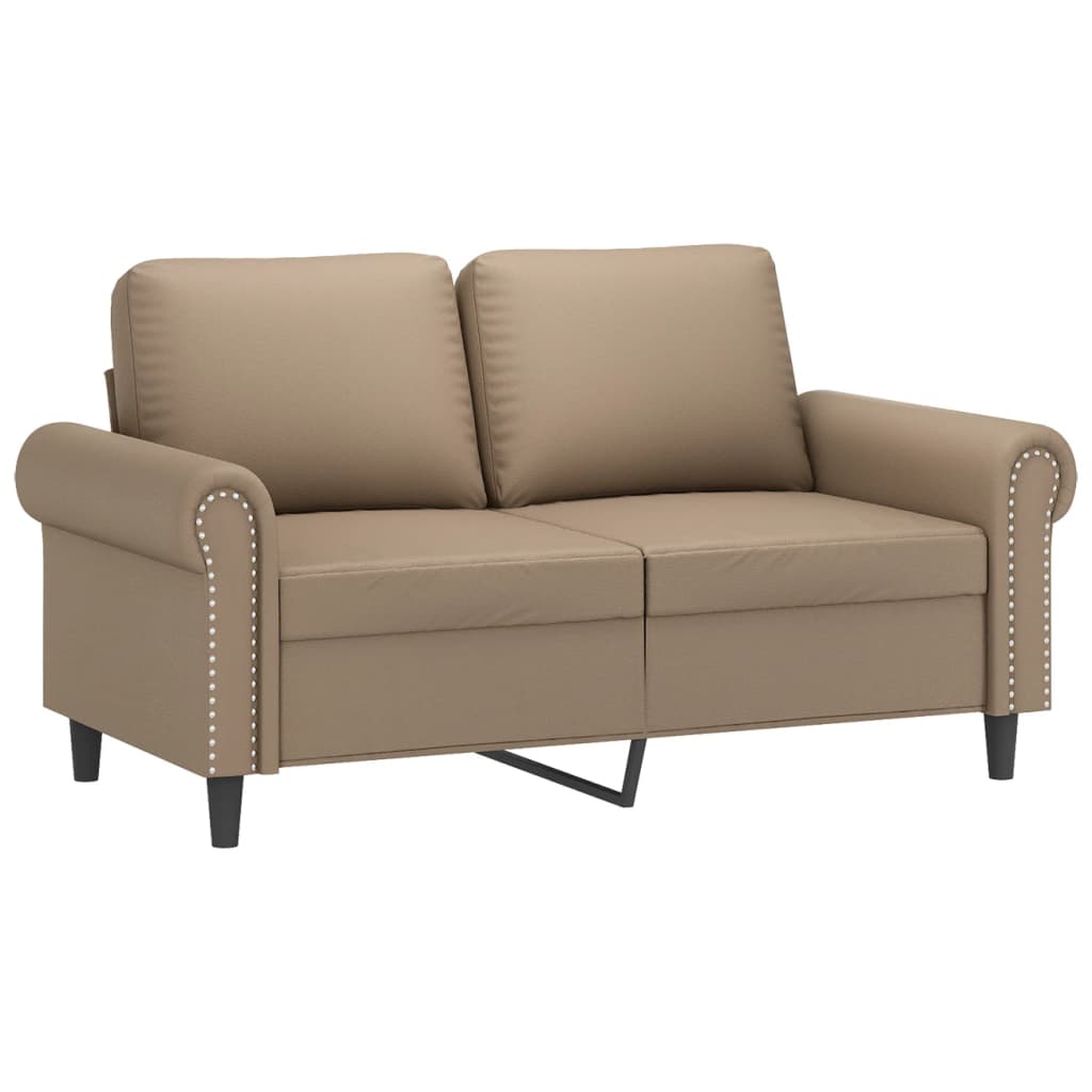 Ensemble de canapés 2 pcs avec coussins Cappuccino Similicuir - XIOS