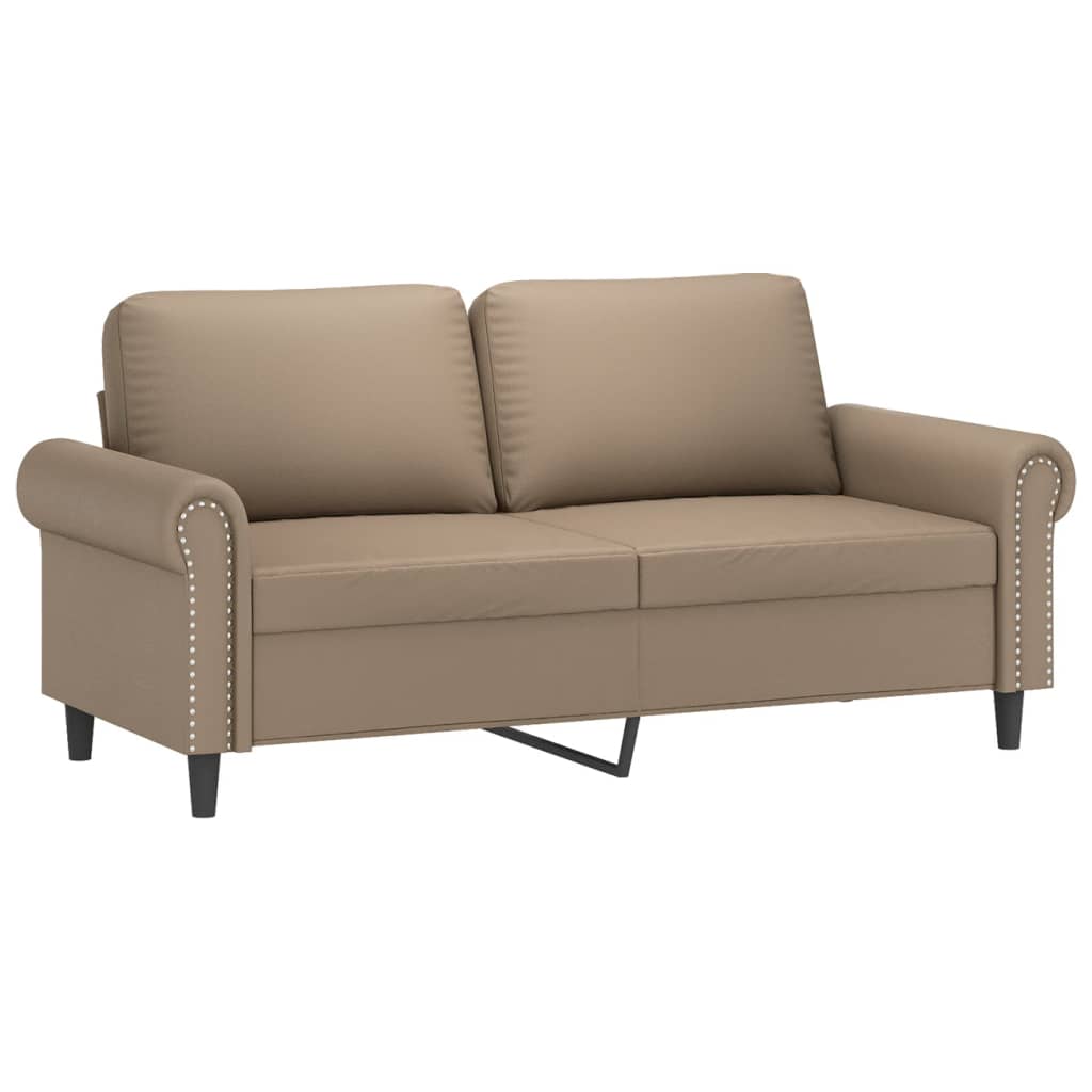 Ensemble de canapés 2 pcs avec coussins Cappuccino Similicuir - XIOS