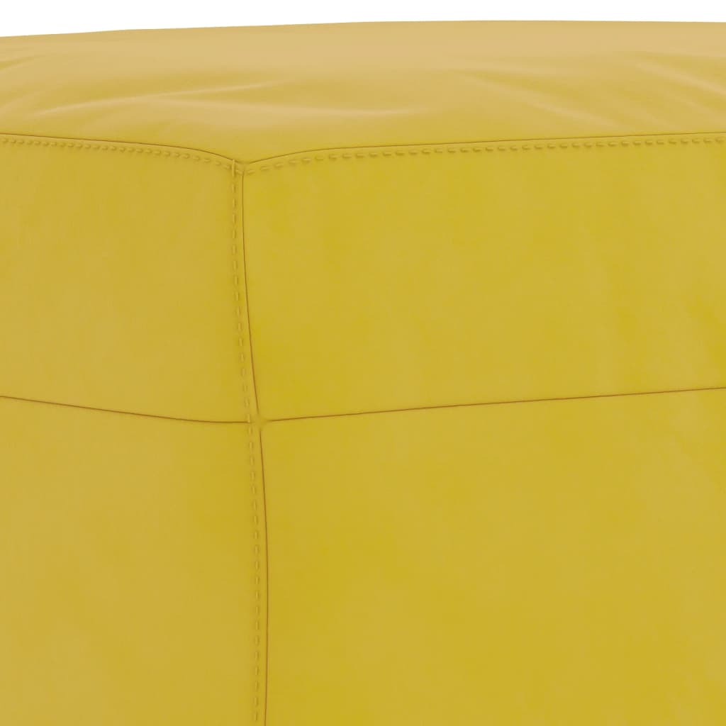 Ensemble de canapés 3 pcs avec coussins Jaune Velours - XIOS