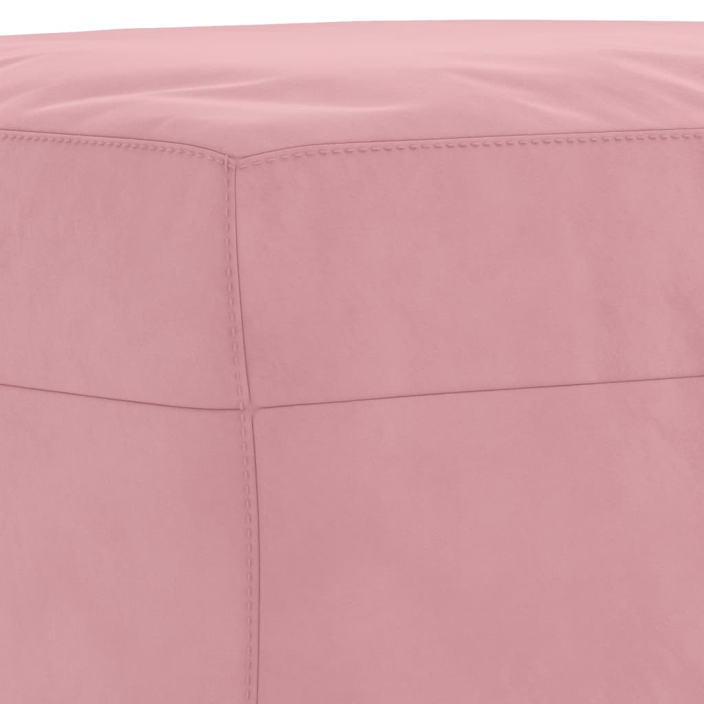 Ensemble de canapés 3 pcs avec coussins rose velours