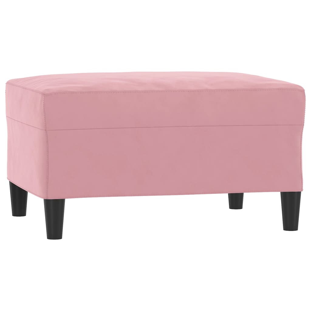 Ensemble de canapés 3 pcs avec coussins rose velours - XIOS