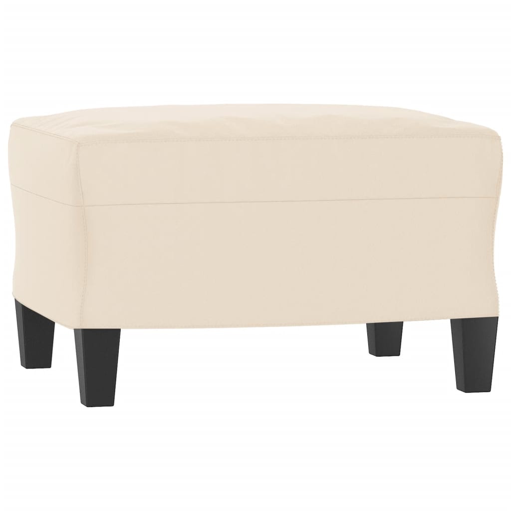 Ensemble de canapés 3 pcs avec coussins beige tissu microfibre