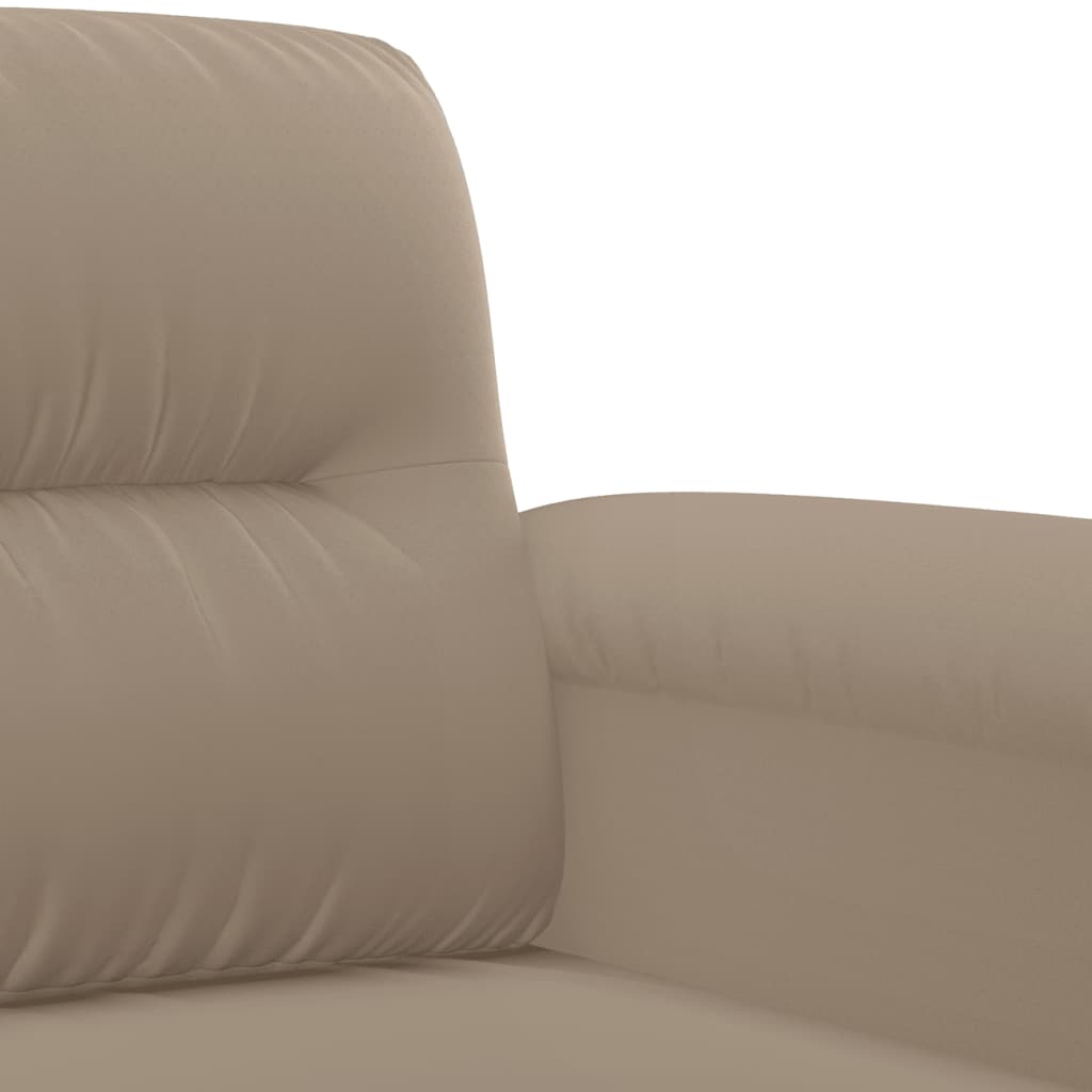 Ensemble de canapés 2 pcs avec coussins Taupe Tissu microfibre - XIOS