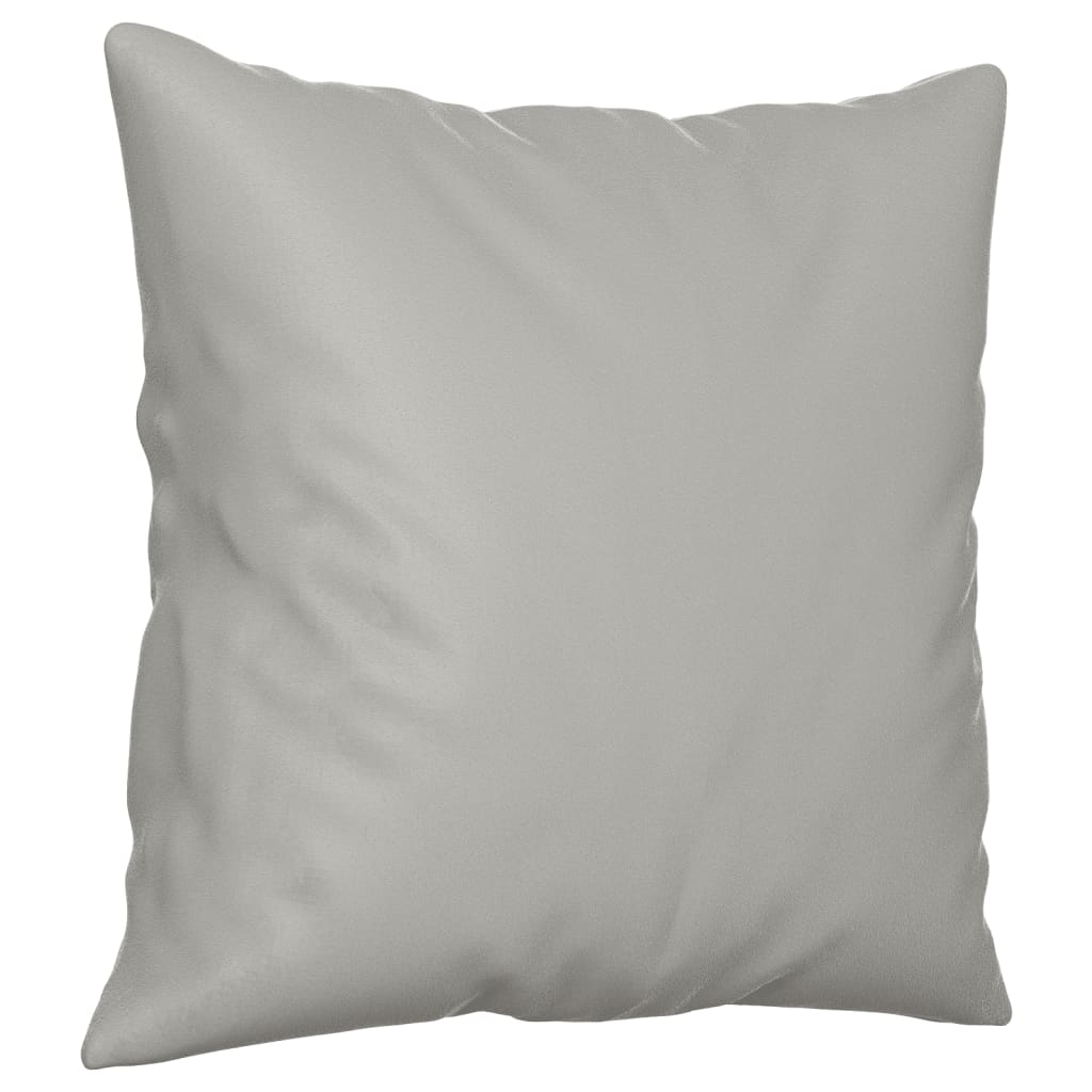 Ensemble de canapés 2 pcs coussins Gris clair Tissu microfibre - XIOS