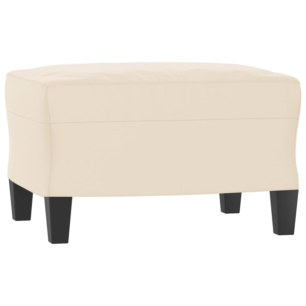 Ensemble de canapés 3 pcs avec coussins beige tissu microfibre