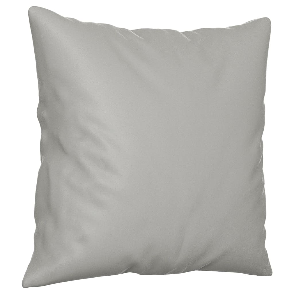 Ensemble de canapés 2 pcs coussins Gris clair Tissu microfibre - XIOS