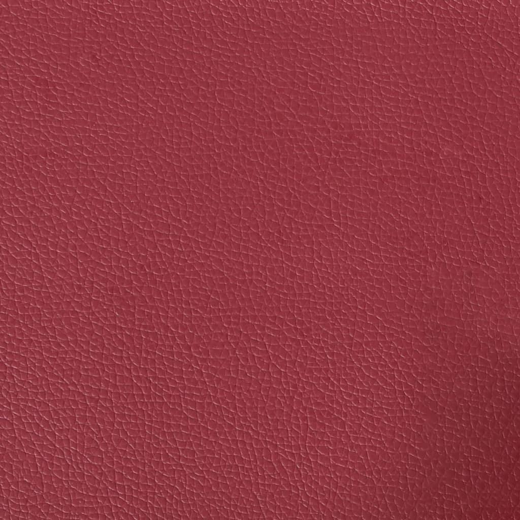 Ensemble de canapés 3 pcs et coussins Rouge bordeaux Similicuir - XIOS