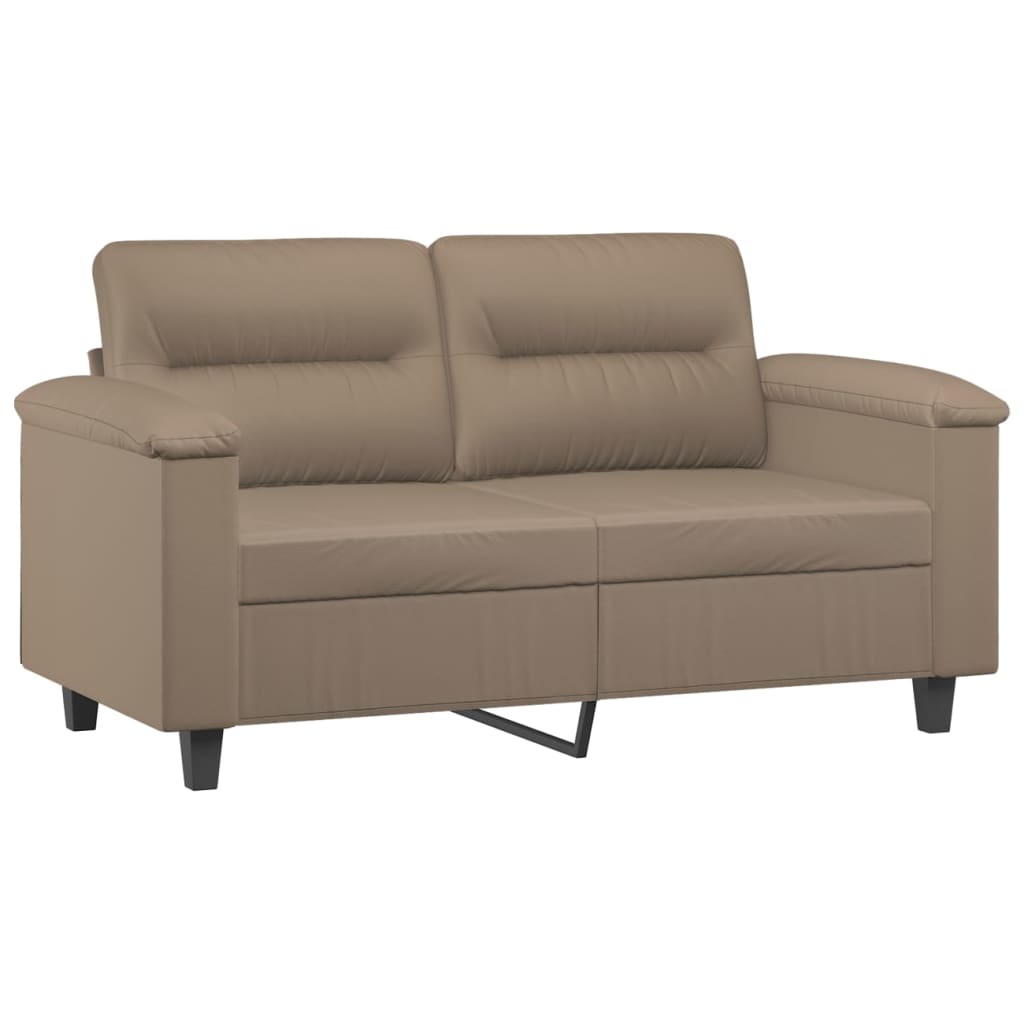 Ensemble de canapés 3 pcs avec coussins cappuccino similicuir - XIOS