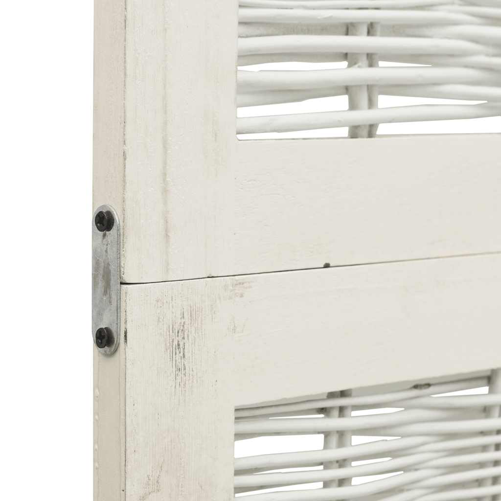 Cloison de séparation 3 panneaux blanc bois de paulownia massif - XIOS