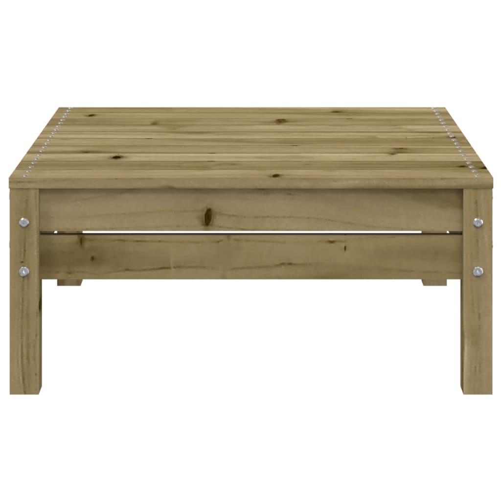 Canapé de jardin 3 places avec repose-pieds bois pin imprégné - XIOS