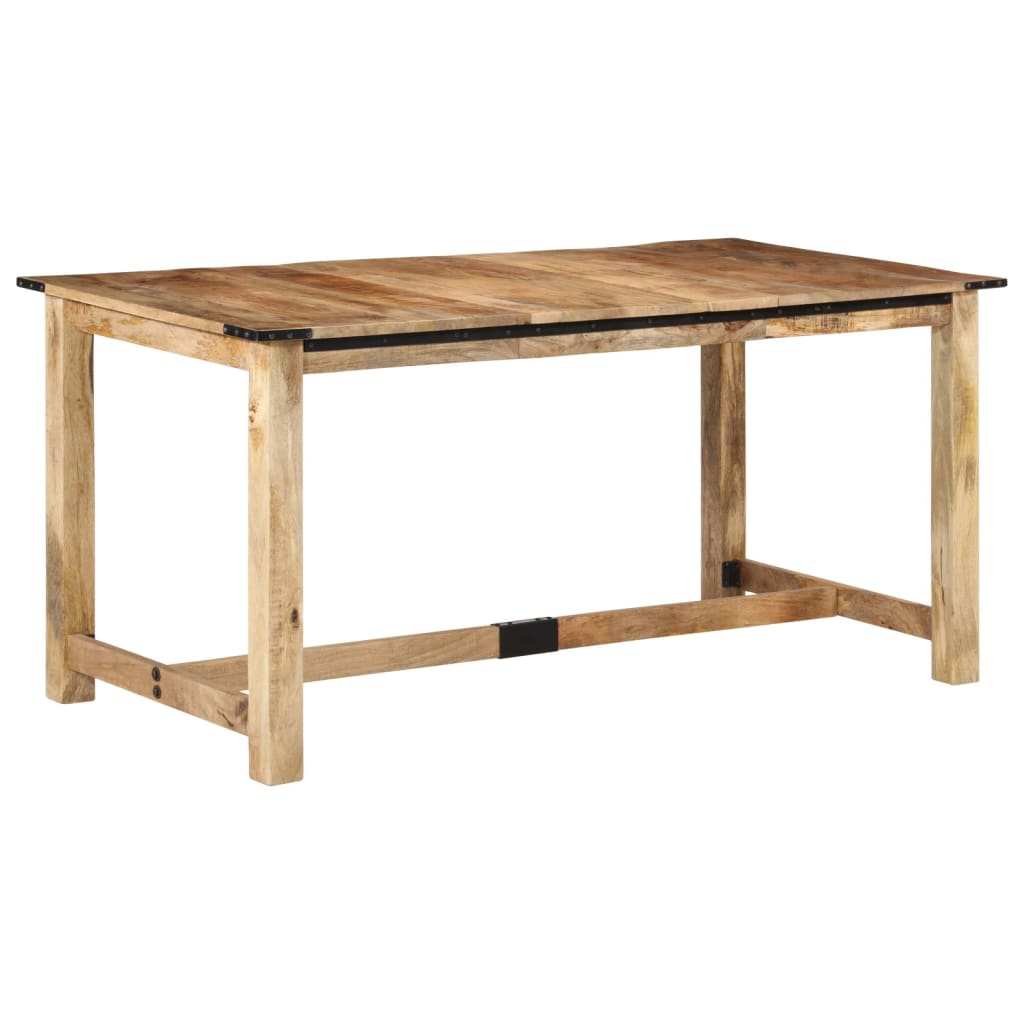 Table à manger 160x80x75 cm bois de manguier massif