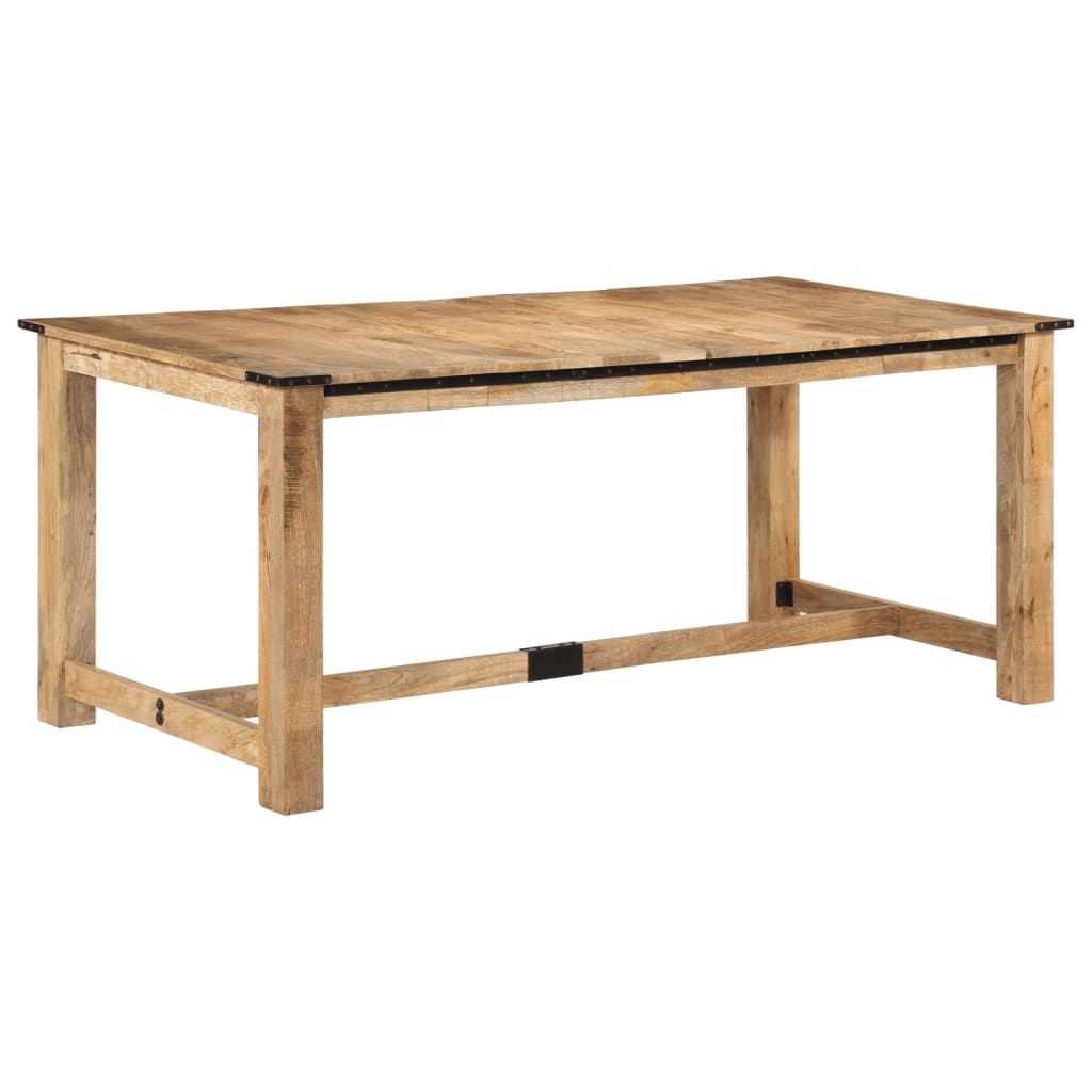 Table à dîner 180x90x75 cm bois de manguier massif - XIOS