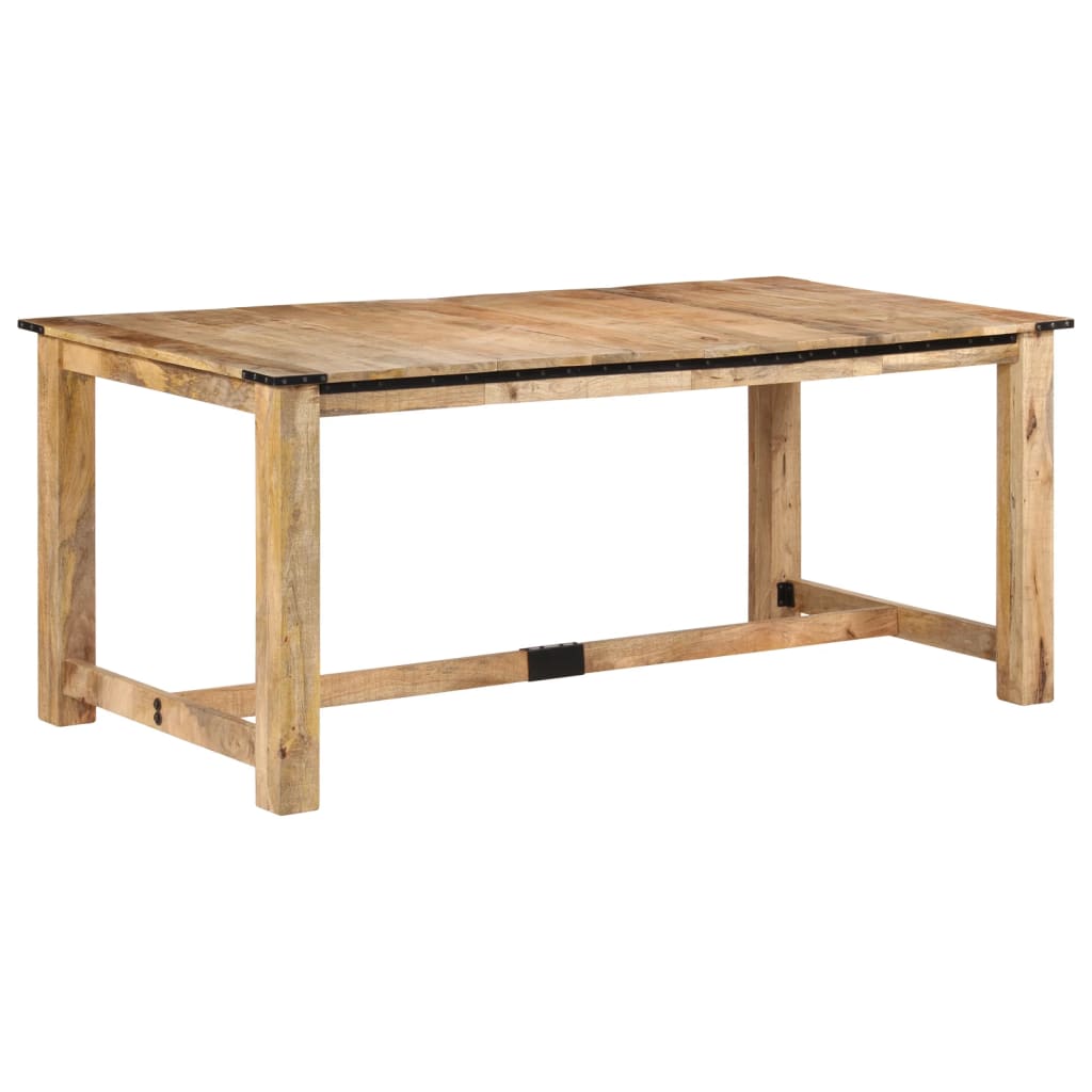 Table à dîner 180x90x75 cm bois de manguier massif - XIOS
